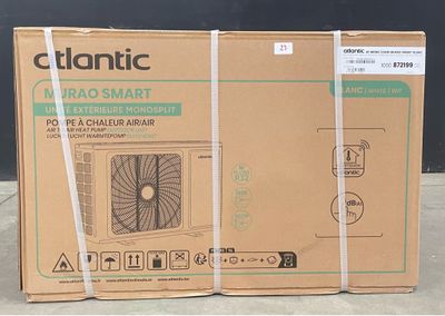 an image of a box of air conditioner sitting on the ground