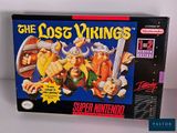 an image of a box of the lost vikings super nintendo game