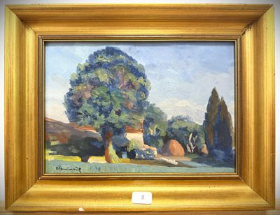 a picture of a painting on display in a museum