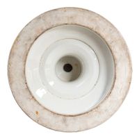 GRAND VASE DÉCORATIF EN PORCELAINE POLYCHROME, MANUFACTURE E… (photo 5)