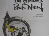 affiche de cinéma française du film « Les Amants de Paris » à côté d'un lampadaire