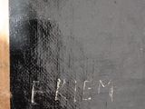 an old picture of a blackboard with writing on it in a wooden frame