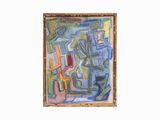 a picture of a painting on the wall of a room