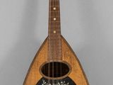 une image représentant une mandoline accrochée au mur