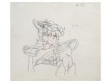 an image of a drawing of a woman in a hat