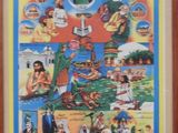framed picture of a picture of various people in different countries