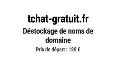 Nom de domaine tchat-gratuit.fr.