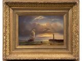 an image of a painting of a sailboat in the ocean