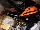 a pile of assorted items in a plastic bag