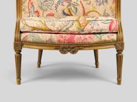 Paire de bergères gondoles, assise enveloppante, accotoirs à… (photo 4)