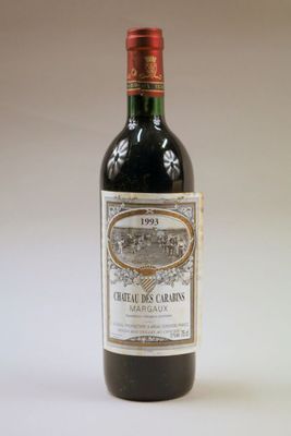 1 bouteille, Margaux, Chateau des Carabins, 1993
