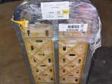 a pallet full of boxes in a warehouse