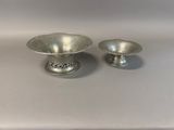 pair of silver plated candlesticks