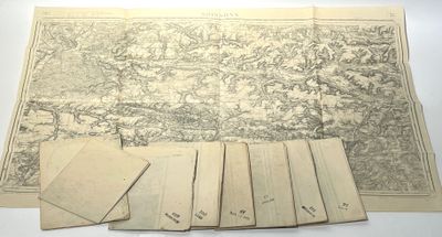 9 cartes géographiques anciennes fin 19ème à avant 1914 de M…