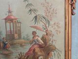 a picture of a painting on the wall of a room