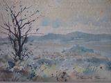 une image d'une peinture représentant une vue d'une ville depuis une colline