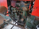 a close up view of the engine of a train