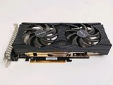 a close up of a video card on a white surface
