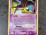 a close up of a pokemon card on a table