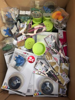 a box full of assorted items that are in the box