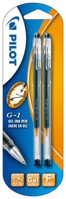 Lot de 2 - PILOT - Stylos à encre gel - G-1 Pointe Fine - No…