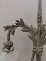 Lustre en bronze à quatre bras de lumière, décor de feuillag… (photo 4)