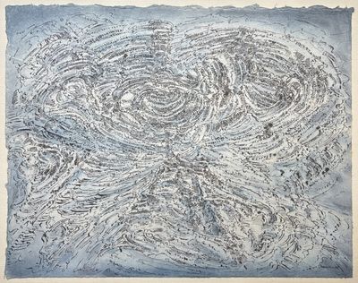 une image représentant un dessin représentant un tourbillon sur une feuille de papier