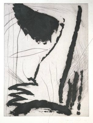 François PONT (1957) Sans titre Gravure sur papier.