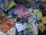 many different types of pokemon cards in a box
