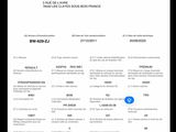 fiche d'identification du véhicule