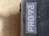 a piece of luggage that has a sticker on it