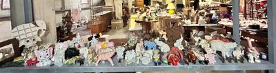 a store window with a lot of different items in it