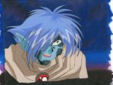 an image of a anime character with blue hair and a white face