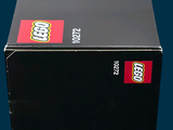 a black box with a picture of a building on it
