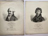 two old black and white portraits of two men