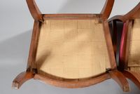 Paire de fauteuils en merisier, les accotoirs terminés en cr… (photo 5)