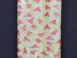 a close up of a cell phone case on a black surface