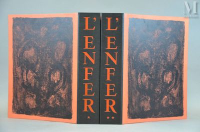 an orange and black book cover with a picture of a man on a horse