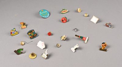 Collection de pin's publicitaires des années 1980/1990, comp…