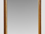 paire de miroirs français du XIXe siècle en noyer sculpté