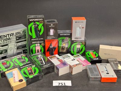 a lot of electronic items that are on the table
