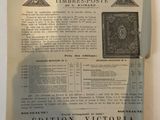 an old newspaper with a black and white image of a clock