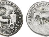 une image représentant une pièce d'argent sur laquelle figure un éléphant