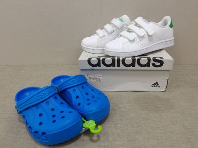 a pair of shoes and a pair of shoes on a table