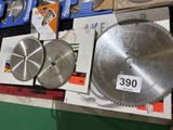 many different types of circular saw blades on the table