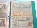 a binder that has a lot of different stamps on it