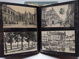 quatre vieilles photos d'une ville dans un livre