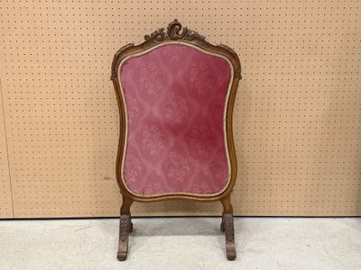 Ecran de feu en noyer sculpté Style Louis XV, fin XIX° siècl…