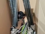 a cardboard box filled with various items in it
