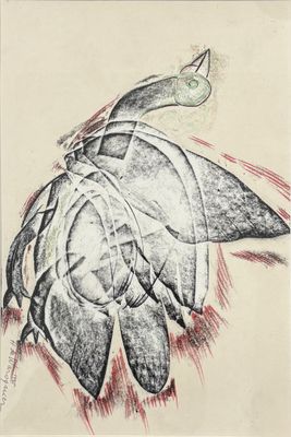 an image of a drawing of a turtle with a fish on its back